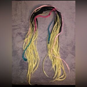 DE blonde ombre cotton candy braids dreadlocks
